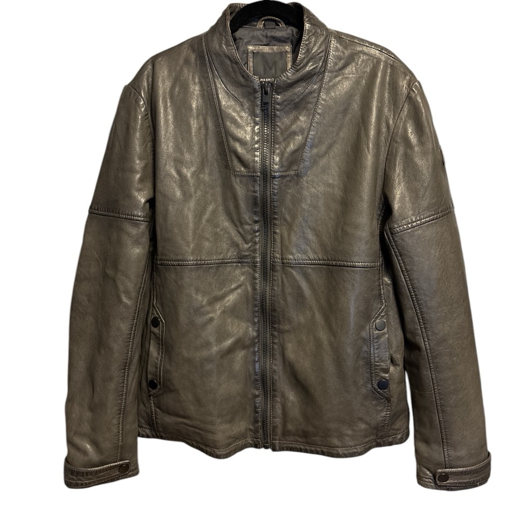 Mauritius 100% Lamb Leather Jacket in Brown Tone